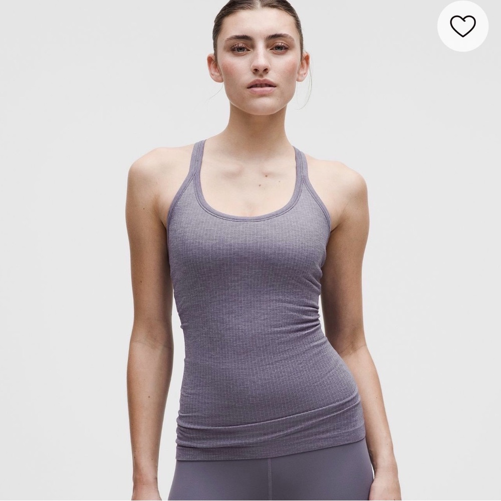 Women's lululemon grape mist ebb to street Tank Top